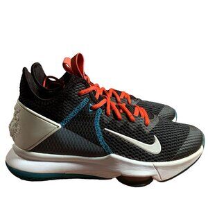 Nike Lebron Witness IV 4 Mens 7.5 Black Red Teal Basketball Shoes BV7427-005
